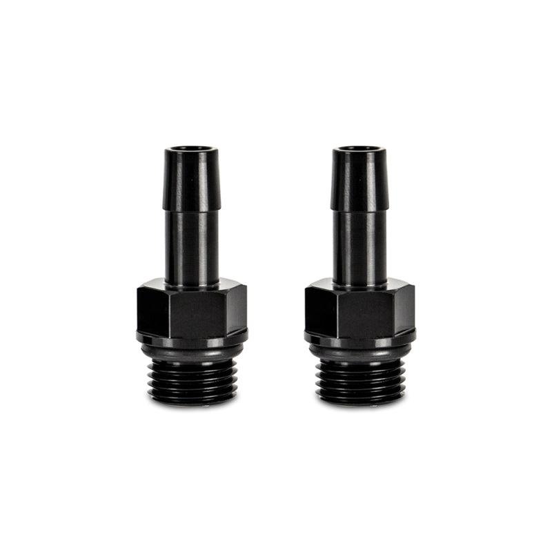 Mishimoto 2pcs M16x1.5 3/8in Aluminio Catch Can Fitting Negro