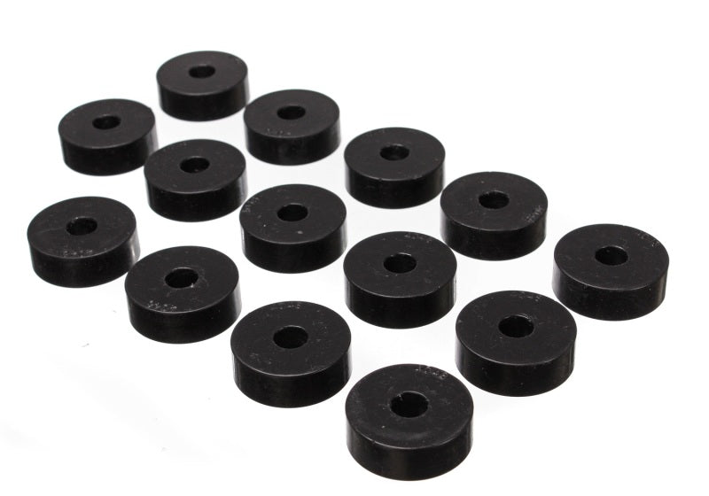 Energy Suspension 55-73 Jeep CJ5/CJ7/CJ8 Scrambler Black Body (Cab) Mount Set Set