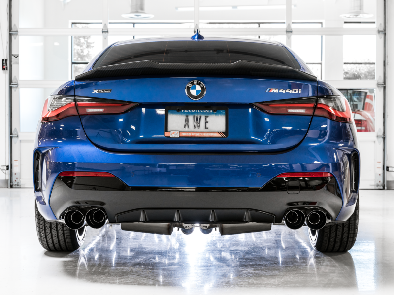 Escape AWE Tuning 2019+ BMW M340i (G20) Track Edition - Quad Diamond Black Tips