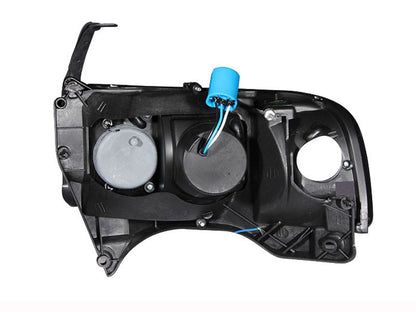 ANZO 1994-2001 Dodge Ram Crystal Faros delanteros cromados con LED