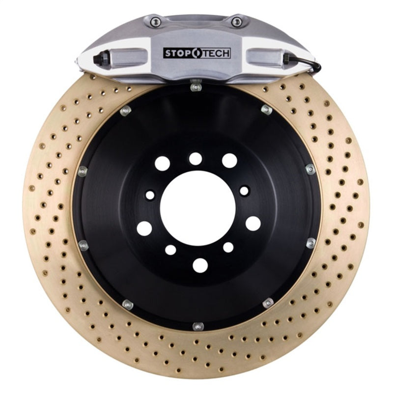 StopTech 10+ Camaro SS Rear BBK w/ Silver ST-41 Calipers Zinc Drill 355x32 Rotors Pads and SS Lines