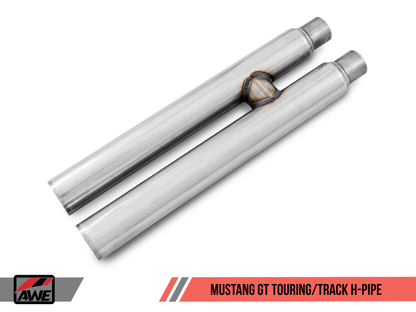 AWE Tuning S550 Mustang GT Cat-Back Exhaust - Track Edition (Diamond Black Tips)