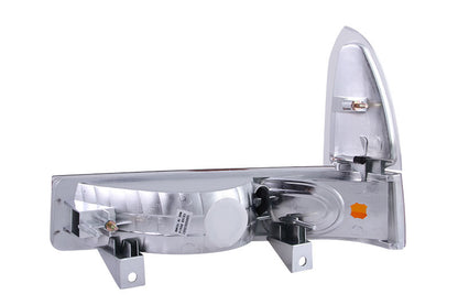 ANZO 2000-2004 Ford Excursion Euro Luzes de estacionamento cromadas com refletor âmbar
