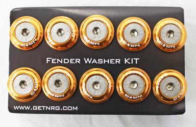 NRG - FENDER WASHER KIT; RIVETS FOR PLASTIC; SET OF 10
