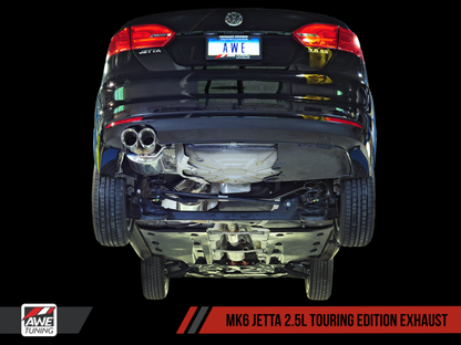 Escape AWE Tuning Mk6 Jetta 2.5L Touring Edition - Pontas de prata polida