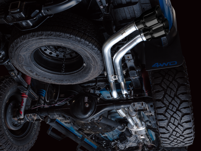 Escape AWE 16-22 Toyota Tacoma 0FG Catback c/ BashGuard - ponteiras duplas pretas Diamond