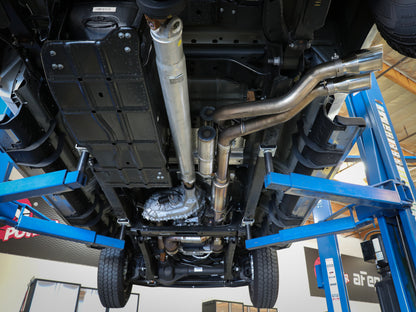 aFe Rebel Series 3in 409 SS Cat-Back Escape con puntas pulidas 17-20 Ford F-250 V8 6.2L