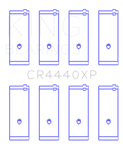 King Engine Bearings Ford Cortina 2000 XL - European (Size STD) Performance Rod Bearing Set