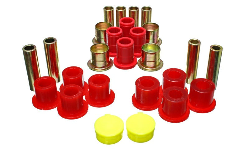 Energy Suspension 87-04 Dodge Dakota / 98-03 Durango 4WD Red Front End Conjunto de Buchas do Braço de Controle