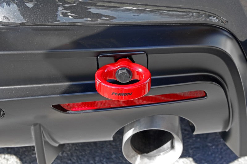 Perrin 2020 Toyota Supra Tow Hook Kit (Rear) - Red
