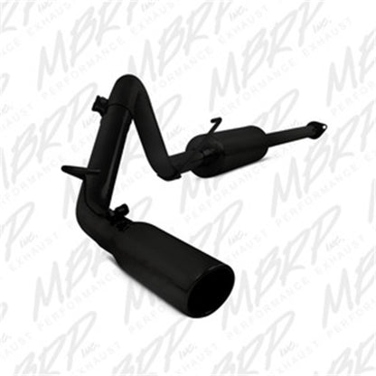 MBRP 09-14 Toyota Tacoma 4.0L EC/CC Cat-Back Salida única AL - Negro
