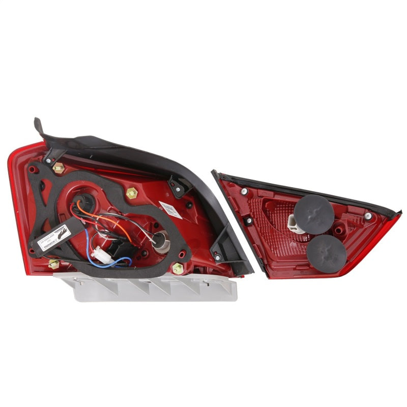 Lanternas traseiras de LED ANZO 14-18 Chevrolet Impala vermelho/transparente