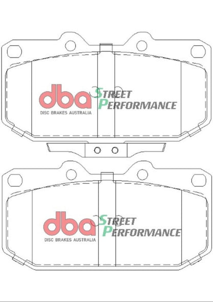 Pastilhas de freio dianteiro DBA 06-07 Subaru WRX SP500
