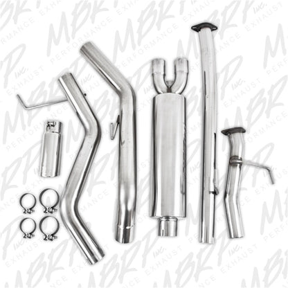 MBRP 2009-2010 Toyota Tundra 5.7L EC-Std. &amp; SB/CC-SB Dorso de gato de un solo lado
