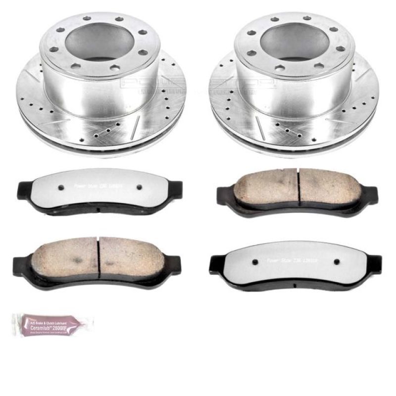 Power Stop 07-10 Ford F-250 Super Duty trasero Z36 Kit de freno de camión y remolque