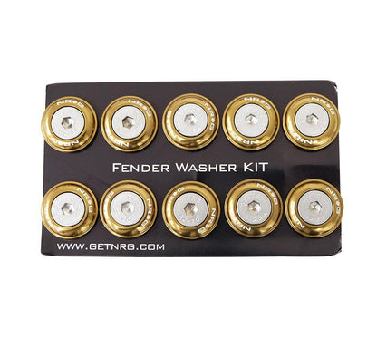NRG - FENDER WASHER KIT; RIVETS FOR PLASTIC; SET OF 10