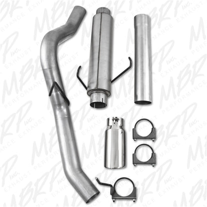 MBRP 2004.5-2007 Dodge 2500/3500 Cummins 600/610 Gato trasero de un solo lado