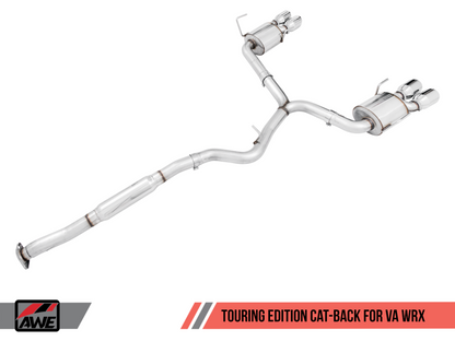 Escape AWE Tuning 2015+ Subaru WRX VA Sedan Touring Edition - pontas cromadas prateadas (102 mm)