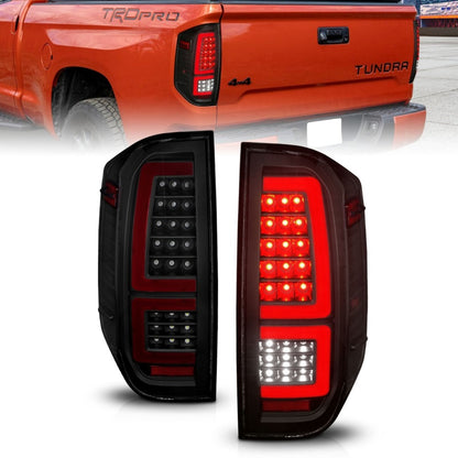 ANZO 2014-2021 Toyota Tundra LED luces traseras carcasa negra/lente ahumado