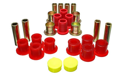 Energy Suspension 87-04 Dodge Dakota / 98-03 Durango 4WD Red Front End Conjunto de Buchas do Braço de Controle