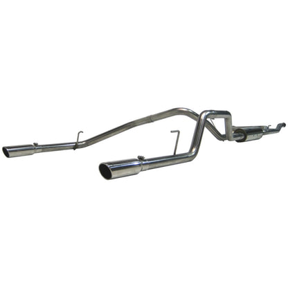 MBRP 2004-2009 Nissan Titan 5.6L EC/CC Cat Back Trasero dividido doble