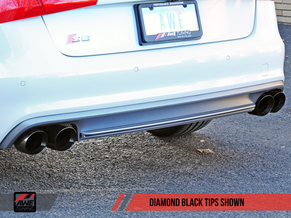 Escape AWE Tuning Audi C7 / C7.5 S6 4.0T Touring Edition - Diamond Black Tips