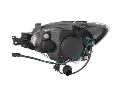 ANZO 2004-2007 Mitsubishi Lancer Projector Faróis c/ Halo Black (CCFL)