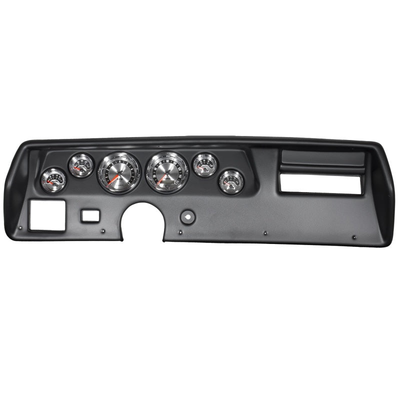 Autometer American Muscle Gauge Kit 6 Pc Chevelle SS/Monte 70-72 Tach/Mph/Fuel/Oilp/Wtmp/Volt