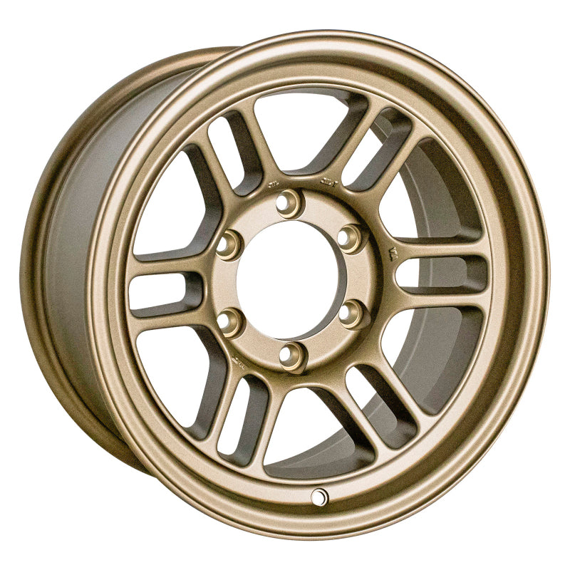 Enkei RPT1 16x8 6x139.7 Patrón de pernos +0 Offset 108.5 Bore Titanio Oro Rueda