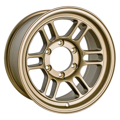 Enkei RPT1 16x8 6x139.7 Patrón de pernos +0 Offset 108.5 Bore Titanio Oro Rueda