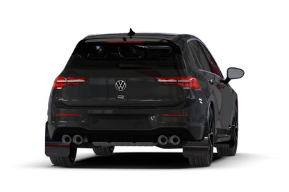 Rally Armor 22-25 VW MK8 Golf GTI/R Red UR Mud Flap w/White Logo