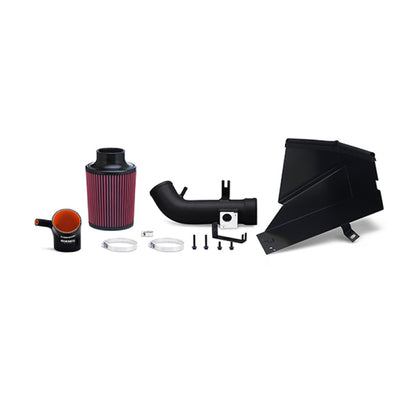 Mishimoto 06-11 Honda Civic Si Performance Entrada de aire con escudo térmico - Negro arrugado