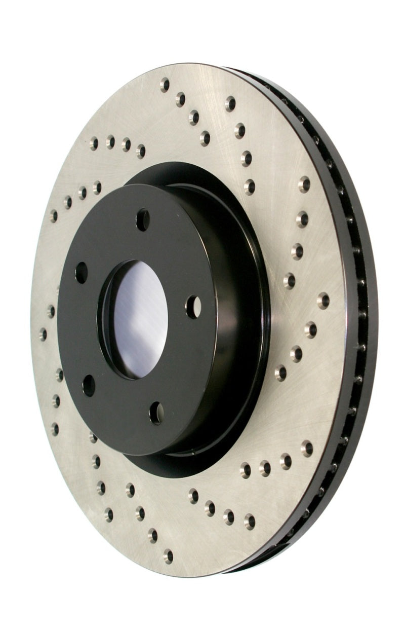 StopTech Sport Cross Drilled Brake Rotor - Trasero Izquierdo