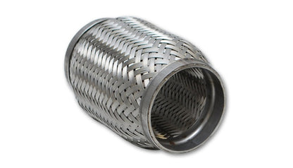 Acoplamiento flexible SS vibrante con revestimiento trenzado interior Entrada/salida de 2,25 pulg. x 8 pulg. de longitud flexible
