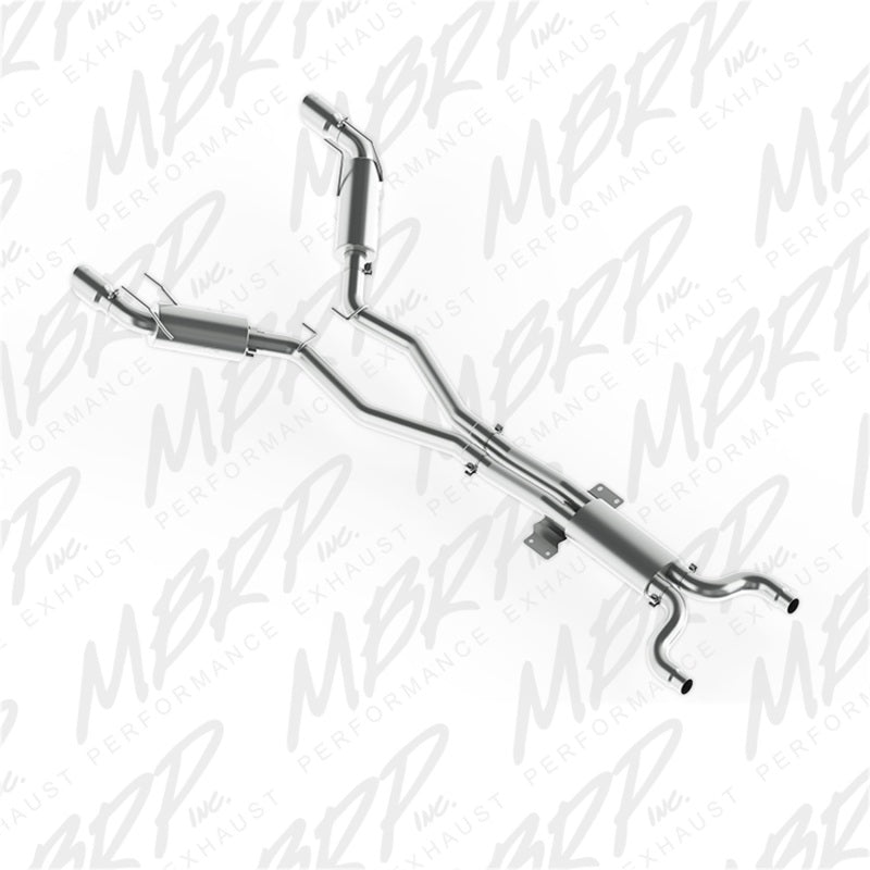 MBRP 2010 Chev Camaro V8 6.2L Automático (L99) 3 Puntas redondas traseras de gato doble T409