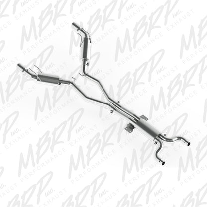 MBRP 2010 Chev Camaro V8 6.2L Automático (L99) 3 Puntas redondas traseras de gato doble T409