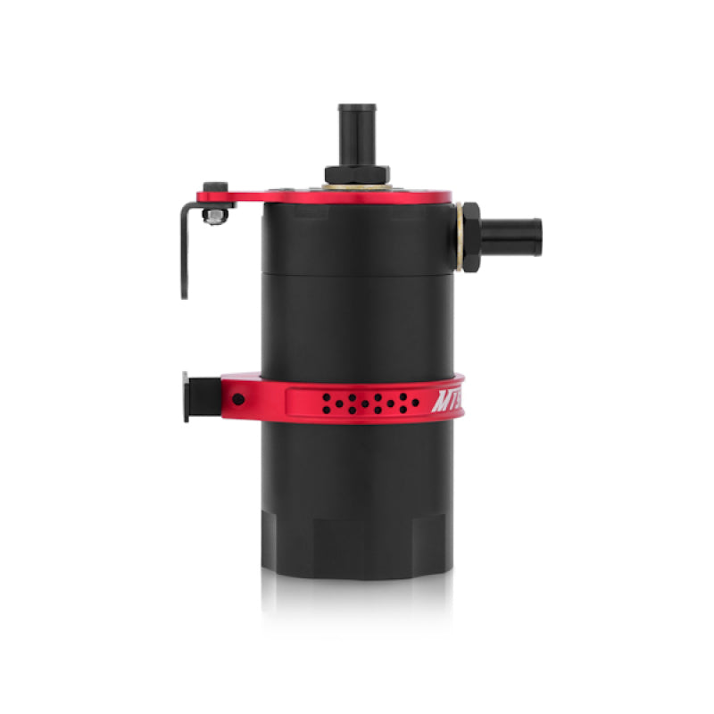 Mishimoto Recipiente de captura de aceite con deflector universal - Rojo