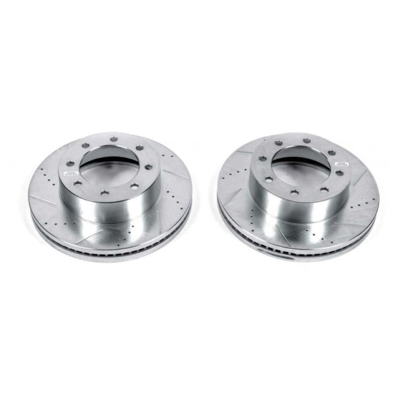 Power Stop 13-19 Ford F-250 Super Duty Front Evolution Rotores perforados y ranurados - Par