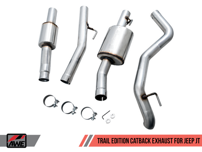 AWE Tuning 20-21 Jeep Gladiator JT 3.6L Trail Edition Escape Cat-Back