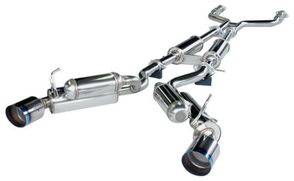 HKS 08 Infiniti G37 Coupe Dual Hi-Power Titânio Catback Escape