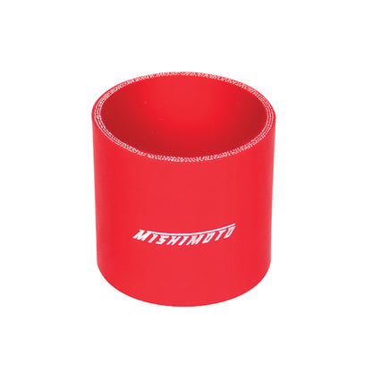 Acoplador recto rojo de 2,5 pulgadas Mishimoto