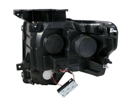 ANZO 2009-2014 Ford F-150 Projetor Faróis c/ Halo Black (CCFL) G2