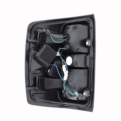 ANZO 2014-2018 Chevy Silverado 1500 LED lanternas traseiras pretas