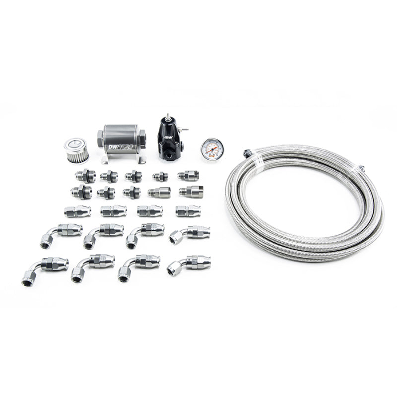 Módulo de bomba DeatschWerks 10-15 Chevy Camaro X2 Series -6AN PTFE Kit de encanamento