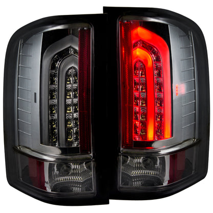 ANZO 2007-2013 Chevrolet Silverado 1500 LED lanternas traseiras Smoke G2