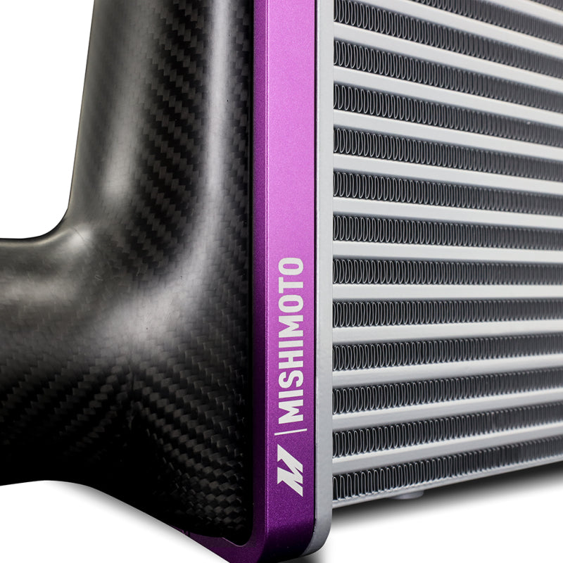 Mishimoto Universal Carbon Fiber Intercooler - Matte Tanks - 525mm