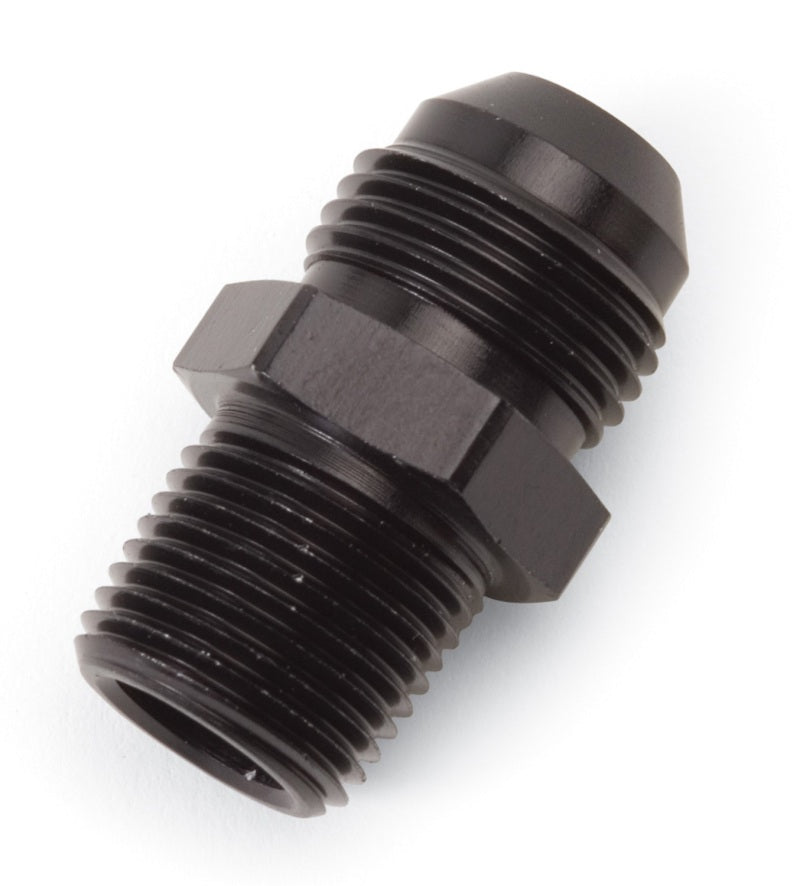 Russell Performance -6 AN a 3/8 pulg. NPT recto abocardado a tubería (negro)