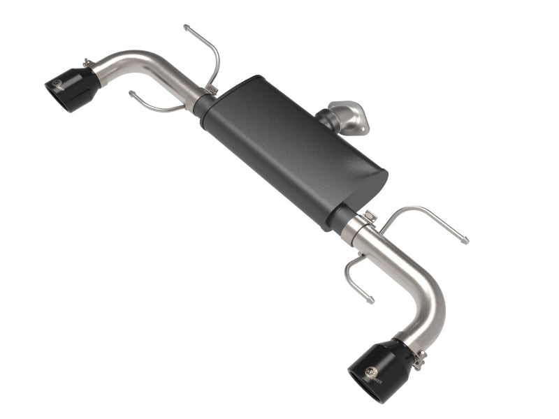 aFe Takeda 17-21 Mazda CX-5 2.5L (t) 2.5in. Sistema de escape SS Axle-Back com pontas pretas