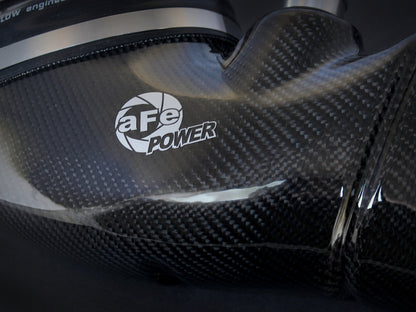 Sistema de admissão de ar de fibra de carbono aFe MagnumFORCE Stage-2 Pro DRY S 08-13 BMW M3 (E9X) V8 4.0L
