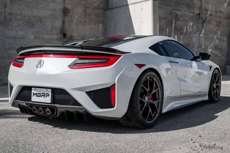 MBRP 17+ Acura NSX Puntas de salida trasera doble dividida de 2,5 pulgadas - T304 (versión de calle)